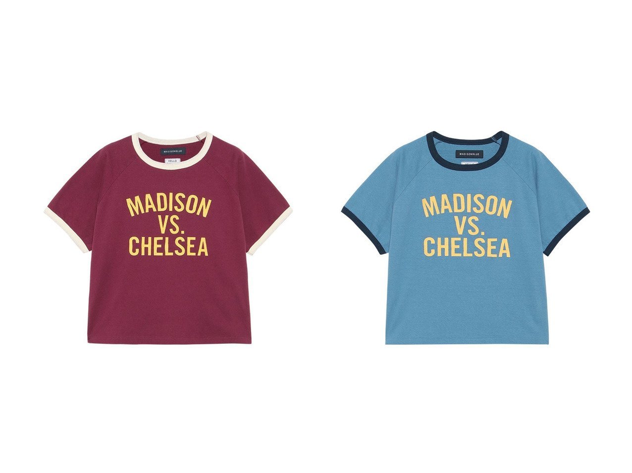 【ヴィンテージ感が漂う上質な大人のリンガーTシャツ】MADISONBLUE(マディソンブルー)通販 おすすめ人気トレンドファッション通販アイテム インテリア・キッズ・メンズ・レディースファッション・服の通販 founy(ファニー) 　ファッション　Fashion　レディースファッション　Fashion for Women　トップス・カットソー　Cut & Sew Tops　シャツ・ブラウス・オフィスカジュアル　Elegant Blouses & Button-Ups　ロングTシャツ・Tシャツ　Longline T-Shirts & Tees　カットソー・ベーシックTシャツ　Cut-and-Sewn Tops / Stretch Tees & Basics　2026年　2026　ショート　Short, Short Length　スリーブ　Sleeve, Long Sleeve / Short Sleeve　バランス　Balance, Style Balance　ルーズ　Loose, Oversized　ヴィンテージ　Vintage Style　半袖　Short Sleeve, Half Sleeve　夏　Summer　春　Spring　S/S・春夏　SS, Spring/Summer, Warm Season　ホワイト系　White　|ID:crp329100000225939