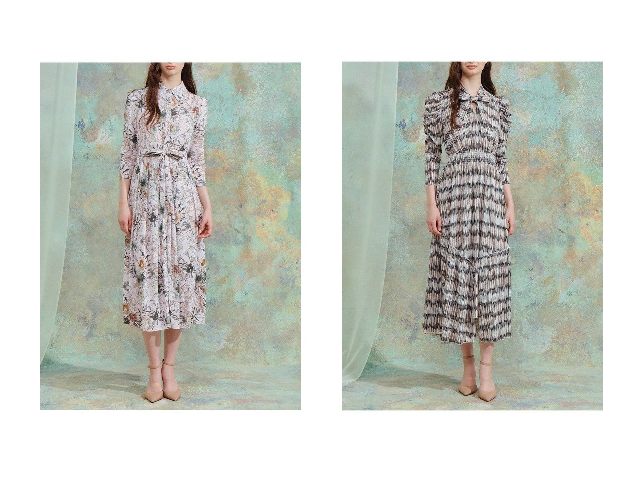 【プリントボウタイリボンドレスとウエストリボンシャツドレスの華やかなスタイル】CORCOVADO(コルコバード)通販 おすすめ人気トレンドファッション通販アイテム インテリア・キッズ・メンズ・レディースファッション・服の通販 founy(ファニー) 　ファッション　Fashion　レディースファッション　Fashion for Women　ワンピース　Dresses　フォーマル・パーティードレス・結婚式用ドレス　Elegant & Casual Dresses　チュニック　Tunic Tops & Dresses　2026年　2026　ガウン　Gown, Robe　チュニック　Tunic, Long Top　ドレス　Dress, One-Piece　フレア　Flare, Flared　モダン　Modern, Contemporary　リゾート　Resort, Vacation Style　リボン　Ribbon, Bow　エレガント 上品　Elegant　夏　Summer　春　Spring　S/S・春夏　SS, Spring/Summer, Warm Season　|ID:crp329100000225942