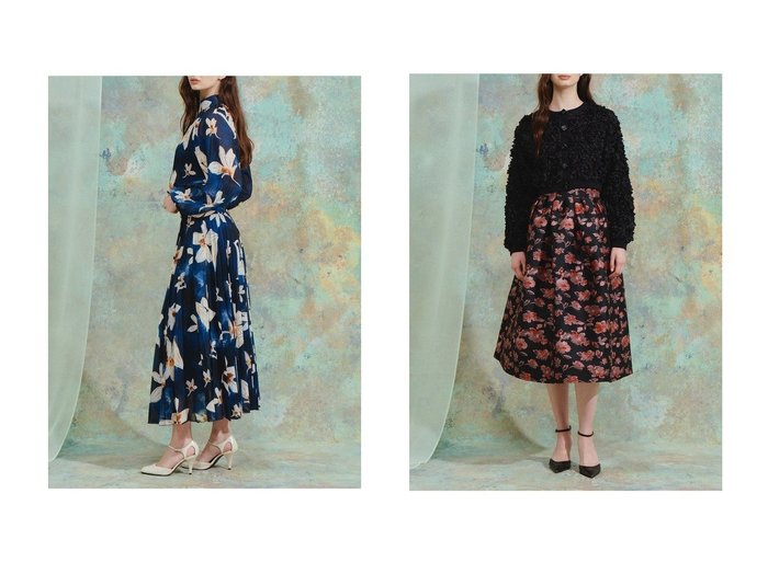 【カラーシフォンブラウスとヴィオラジャケットの華やかなスタイル】CORCOVADO(コルコバード)通販 おすすめ人気トレンドファッション通販アイテム 人気、トレンドファッション・服の通販 founy(ファニー) ファッション Fashion レディースファッション Fashion for Women トップス・カットソー Cut & Sew Tops シャツ・ブラウス・オフィスカジュアル Elegant Blouses & Button-Ups アウター Coat / Outerwear Collection レディースジャケット・軽アウター Jackets 2026年 2026 シフォン Chiffon, Lightweight Fabric スリーブ Sleeve, Long Sleeve / Short Sleeve フラワー Flower, Floral プリント Print, Printed Pattern プリーツ Pleats, Pleated ロング Long, Long-Length 夏 Summer 春 Spring S/S・春夏 SS, Spring/Summer, Warm Season |ID:crp329100000225947