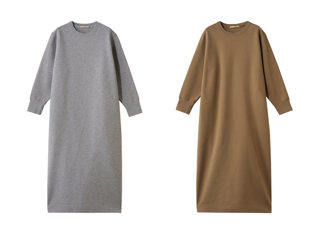 【ハリのあるダンボール素材が映える大人のワンピース】Curensology(カレンソロジー)通販 おすすめ人気トレンドファッション通販アイテム インテリア・キッズ・メンズ・レディースファッション・服の通販 founy(ファニー) 　ファッション　Fashion　レディースファッション　Fashion for Women　ワンピース　Dresses　チュニック　Tunic Tops & Dresses　チュニック　Tunic, Long Top　リラックス　Relax, Relaxed Fit　ロング　Long, Long-Length　新作・新入荷　New Arrivals / New In　ブラック系　Black　グレー系　Gray　|ID:crp329100000225953