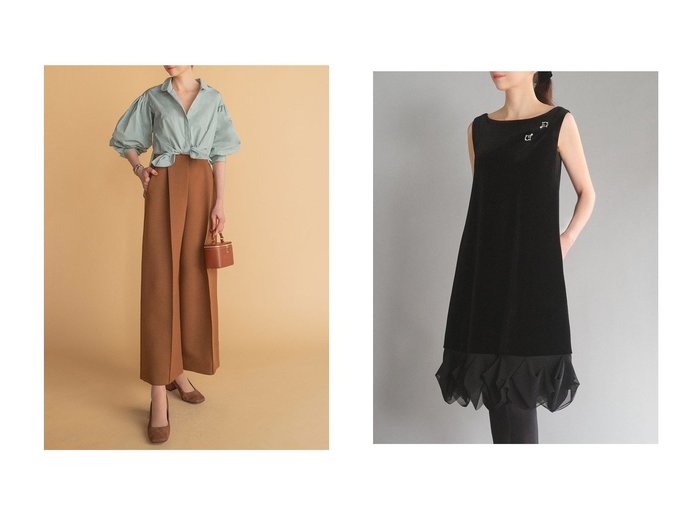 【ウォッシャブルタフタのパフスリーブと2WAYで楽しむ上品な立体シルエットのブラウスとドレス】DAISY LIN(デイジーリン)通販 おすすめ人気トレンドファッション通販アイテム 人気、トレンドファッション・服の通販 founy(ファニー) ファッション Fashion レディースファッション Fashion for Women トップス・カットソー Cut & Sew Tops シャツ・ブラウス・オフィスカジュアル Elegant Blouses & Button-Ups ワンピース Dresses フォーマル・パーティードレス・結婚式用ドレス Elegant & Casual Dresses チュニック Tunic Tops & Dresses ギャザー Gathered, Ruffled スリット Slit, Slit Detail スリーブ Sleeve, Long Sleeve / Short Sleeve バランス Balance, Style Balance フォルム Silhouette, Form ロング Long, Long-Length エレガント 上品 Elegant 新作・新入荷 New Arrivals / New In 洗える Machine Washable アクセサリー Fashion Accessories ウォッシャブル Machine Washable シンプル Simple, Minimal ジュエリー Jewelry, Accessories ストレッチ Stretch, Stretchy Fabric タートルネック Turtleneck, High Neck チュニック Tunic, Long Top チュール Tulip, Tulip Motif デコルテ Décolleté, Neckline フェミニン Feminine, Girly ラウンド Round, Round Neck |ID:crp329100000225959