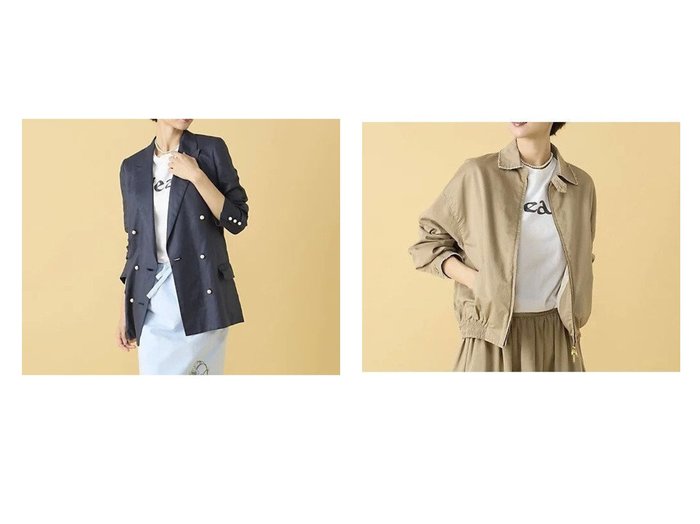 【軽やかなリネンのアンラインドブレザーと遊び心あるディテールが映えるドリズラージャケット】MADISONBLUE(マディソンブルー)通販 おすすめ人気トレンドファッション通販アイテム 人気、トレンドファッション・服の通販 founy(ファニー) ファッション Fashion レディースファッション Fashion for Women ジャケット Jacket, Outerwear リネン Linen, Linen Fabric 2023年 2023 2023春夏・S/S Spring/Summer 2023 SS23 コンパクト Compact, Small Size プリント Print, Printed Pattern ヴィンテージ Vintage Style |ID:crp329100000225963