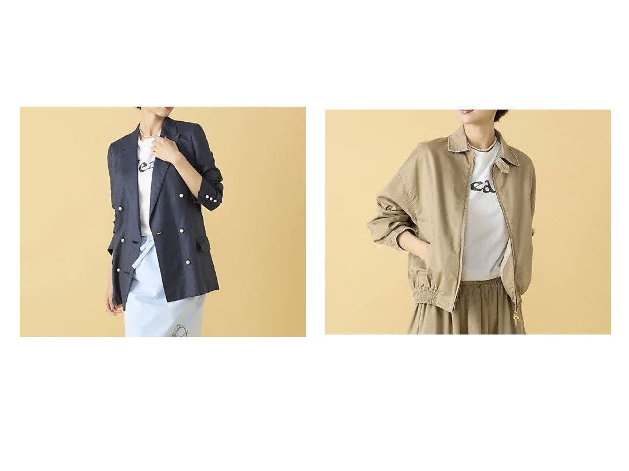 【軽やかなリネンのアンラインドブレザーと遊び心あるディテールが映えるドリズラージャケット】MADISONBLUE(マディソンブルー)通販 おすすめ人気トレンドファッション通販アイテム インテリア・キッズ・メンズ・レディースファッション・服の通販 founy(ファニー) 　ファッション　Fashion　レディースファッション　Fashion for Women　ジャケット　Jacket, Outerwear　リネン　Linen, Linen Fabric　2023年　2023　2023春夏・S/S　Spring/Summer 2023 SS23　コンパクト　Compact, Small Size　プリント　Print, Printed Pattern　ヴィンテージ　Vintage Style　ブルー系　Blue　ベージュ系　Beige　|ID:crp329100000225963