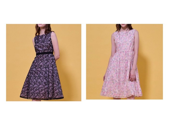 【繊細な刺繍や花柄が上品に映えるHOLIDAYコレクションのフェミニンドレス】TOCCA(トッカ)通販 おすすめ人気トレンドファッション通販アイテム 人気、トレンドファッション・服の通販 founy(ファニー) 　ファッション　Fashion　レディースファッション　Fashion for Women　ワンピース　Dresses　フォーマル・パーティードレス・結婚式用ドレス　Elegant & Casual Dresses　オーガンジー　Organza Fabric　カーディガン　Cardigan, Knitwear　ギャザー　Gathered, Ruffled　ジャケット　Jacket, Outerwear　ドレス　Dress, One-Piece　フェミニン　Feminine, Girly　フラワー　Flower, Floral　プリント　Print, Printed Pattern　エレガント 上品　Elegant　夏　Summer　春　Spring　S/S・春夏　SS, Spring/Summer, Warm Season　A/W・秋冬　Autumn/Winter　|ID:crp329100000225965