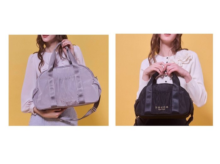 【日常を便利に美しくアップデートする軽やかなナイロン素材のフェミニンなボストンバッグ】TOCCA(トッカ)通販 おすすめ人気トレンドファッション通販アイテム インテリア・キッズ・メンズ・レディースファッション・服の通販 founy(ファニー) https://founy.com/ ファッション Fashion レディースファッション Fashion for Women バッグ Bags アウトドア Outdoor Clothing ギャザー Gathered, Ruffled 傘 Umbrella, Parasol 軽量 Lightweight, Ultra Light ショルダー Shoulder, Shoulder Strap ジップ Zip, Zipper 財布 Wallet, Purse フェミニン Feminine, Girly フォルム Silhouette, Form ボストンバッグ Boston Bag, Retro Bag ポケット Pocket, Pocket Detail 旅行 Travel ビジネス 仕事 通勤 Business / Work / Commuting |ID:crp329100000225967