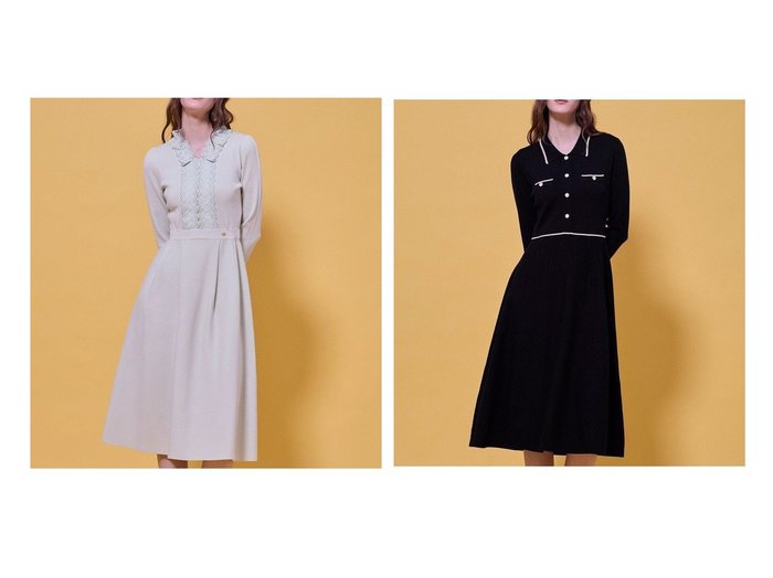 【バイカラーやレースが上品に映えるHOLIDAYコレクションのエレガントなニットドレス】TOCCA(トッカ)通販 おすすめ人気トレンドファッション通販アイテム 人気、トレンドファッション・服の通販 founy(ファニー) ファッション Fashion レディースファッション Fashion for Women ワンピース Dresses フォーマル・パーティードレス・結婚式用ドレス Elegant & Casual Dresses ニットワンピース Knit Dresses とろみ Fluid, Flowy Fabric エレガント 上品 Elegant クラシカル Classical, Vintage-Inspired シンプル Simple, Minimal ドレス Dress, One-Piece フィット Fit, Slim Fit フェミニン Feminine, Girly フォーマル Formal, Dressy フロント Front, Front Design レース Lace, Lace Fabric 夏 Summer S/S・春夏 SS, Spring/Summer, Warm Season A/W・秋冬 Autumn/Winter |ID:crp329100000225968