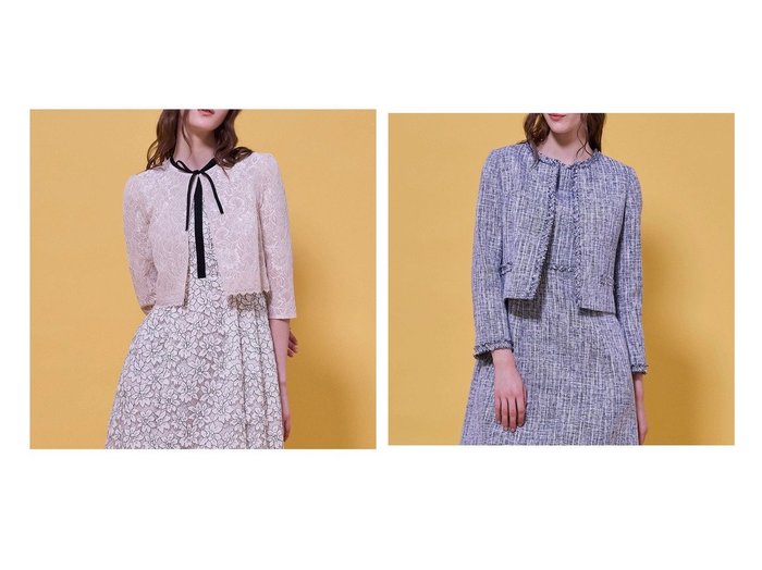 【繊細レースのボレロと上品ツイード調ジャケットで華やぐエレガントなアウター】TOCCA(トッカ)通販 おすすめ人気トレンドファッション通販アイテム 人気、トレンドファッション・服の通販 founy(ファニー) ファッション Fashion レディースファッション Fashion for Women アウター Coat / Outerwear Collection ボレロ・ショート丈ジャケット / ドレス羽織りに Boleros & Short Jackets レディースジャケット・軽アウター Jackets ノーカラージャケット / シンプル上品コーデ Collarless Jackets コンパクト Compact, Small Size シフォン Chiffon, Lightweight Fabric シンプル Simple, Minimal トリミング Trimming, Decorative Edge ドレス Dress, One-Piece バランス Balance, Style Balance フォーマル Formal, Dressy ボレロ Bolero, Short Cardigan ボンディング Bonding, Bonded Fabric レース Lace, Lace Fabric エレガント 上品 Elegant 夏 Summer S/S・春夏 SS, Spring/Summer, Warm Season A/W・秋冬 Autumn/Winter 結婚式 Wedding オケージョン Occasion Wear ジャケット Jacket, Outerwear セットアップ Set-Up, Coordinated Outfit セレモニー Ceremony ツイード Twill, Twill Weave ビジネス 仕事 通勤 Business / Work / Commuting |ID:crp329100000225971