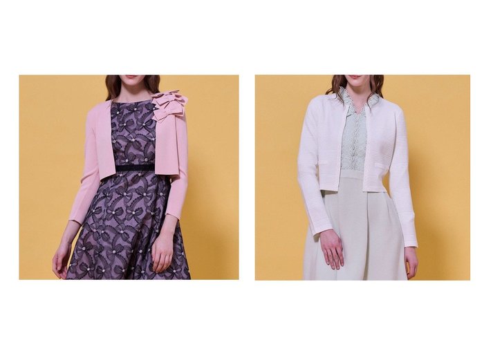 【立体リボンが華やぐボレロと上品な表情感のニットカーディガン】TOCCA(トッカ)通販 おすすめ人気トレンドファッション通販アイテム 人気、トレンドファッション・服の通販 founy(ファニー) ファッション Fashion レディースファッション Fashion for Women トップス・カットソー Cut & Sew Tops ニット Knit Tops & Sweaters カーディガン・羽織り Layered Style Cardigans アウター Coat / Outerwear Collection ボレロ・ショート丈ジャケット / ドレス羽織りに Boleros & Short Jackets カーディガン Cardigan, Knitwear 吸水 Absorbent, Quick-Dry ジャケット Jacket, Outerwear ストレッチ Stretch, Stretchy Fabric ハイネック High Neck, Mock Neck バランス Balance, Style Balance ボーダー Border, Stripe ワイド Wide, Wide Fit A/W・秋冬 Autumn/Winter S/S・春夏 SS, Spring/Summer, Warm Season 夏 Summer エレガント 上品 Elegant とろみ Fluid, Flowy Fabric なめらか Smooth, Silky Texture シンプル Simple, Minimal ドレス Dress, One-Piece フェミニン Feminine, Girly フォーマル Formal, Dressy ボレロ Bolero, Short Cardigan リボン Ribbon, Bow |ID:crp329100000225973