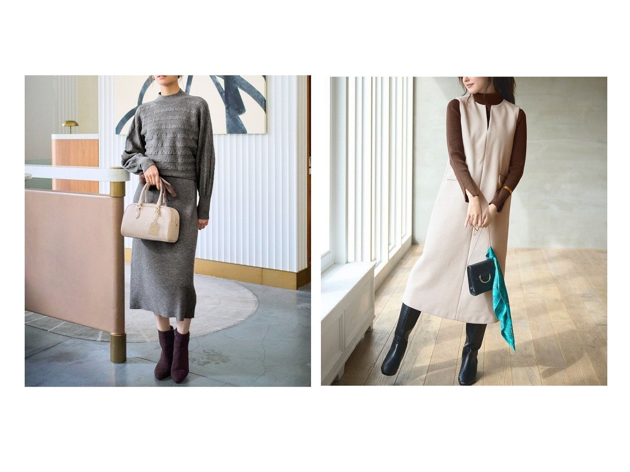 【ジャンパースカートやニットボレロとワンピースのセットで大人の着回しを楽しむ】any SiS(エニィ スィス)通販
 おすすめ人気トレンドファッション通販アイテム インテリア・キッズ・メンズ・レディースファッション・服の通販 founy(ファニー) 　ファッション　Fashion　レディースファッション　Fashion for Women　アウター　Coat / Outerwear Collection　ボレロ・ショート丈ジャケット / ドレス羽織りに　Boleros & Short Jackets　ワンピース　Dresses　ニットワンピース　Knit Dresses　セットアップ　Matching Sets　スカート・ミニ/ミディ/マキシ　Skirts / Mini, Midi & Maxi Skirts　おすすめ　Recommended / Our Picks　なめらか　Smooth, Silky Texture　アクリル　Acrylic Material　ウォッシャブル　Machine Washable　コンパクト　Compact, Small Size　ストレッチ　Stretch, Stretchy Fabric　タートルネック　Turtleneck, High Neck　フィット　Fit, Slim Fit　ボレロ　Bolero, Short Cardigan　冬　Winter / This Winter　新作・新入荷　New Arrivals / New In　A/W・秋冬　Autumn/Winter　インナー　Innerwear　スリット　Slit, Slit Detail　セットアップ　Set-Up, Coordinated Outfit　フラップ　Flap, Flap Pocket　ベーシック　Basic, Essential　ポケット　Pocket, Pocket Detail　リップ　Lip, Lip Motif　リブニット　Rib Knit, Ribbed Knit　エレガント 上品　Elegant　ブラック系　Black　ブルー系　Blue　イエロー系　Yellow　ベージュ系　Beige　ブラウン系　Brown　|ID:crp329100000225981