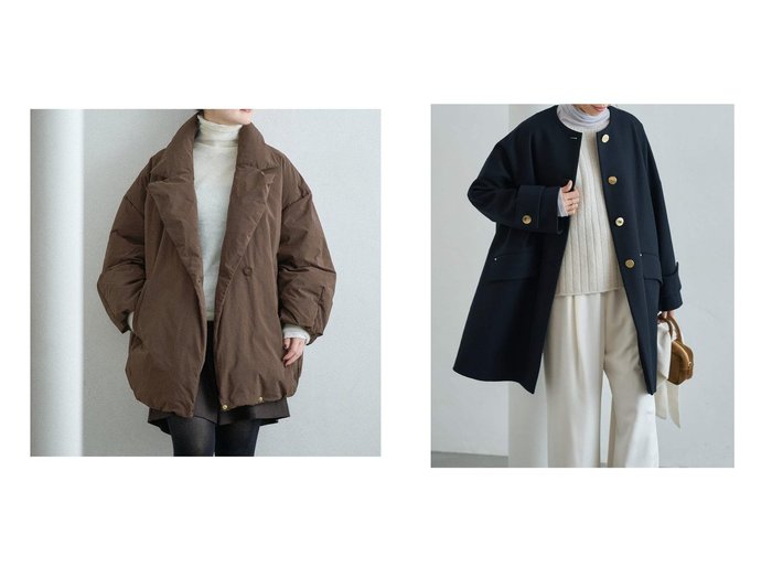 【冬の装いを上品に整える撥水ダウンと別注ノーカラーコート】IENA(イエナ)の通販 おすすめ人気トレンドファッション通販アイテム 人気、トレンドファッション・服の通販 founy(ファニー) ファッション Fashion レディースファッション Fashion for Women アウター Coat / Outerwear Collection コート・ロングコート・ピーコート Long Coats, Peacoats & More 2025年 2025 2025-2026秋冬・A/W Autumn/Winter 2025–26 AW25–26 タフタ Taffeta, Structured Fabric クラシック Classic, Timeless Style コレクション Collection, Seasonal Line シルバー Silver, Metallic Silver シンプル Simple, Minimal スマート Smart, Elegant フェミニン Feminine, Girly 別注 Limited Edition, Custom Order 防寒 Cold Protection, Winter-Ready メルトン Melton, Heavy Wool モダン Modern, Contemporary 冬 Winter / This Winter エレガント 上品 Elegant |ID:crp329100000225999