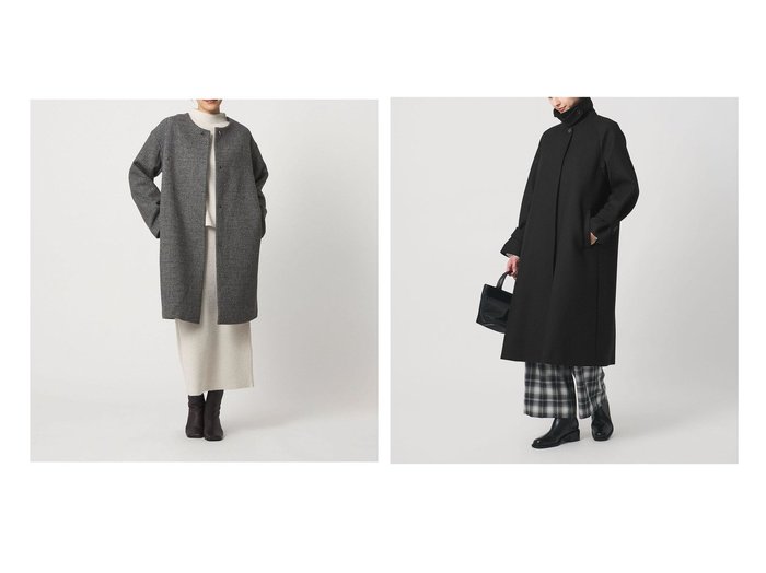 【ベーシックで上品なステンカラーコートやカシミヤブレンドのノーカラーコート】UNITED ARROWS(ユナイテッドアローズ)の通販 おすすめ人気トレンドファッション通販アイテム 人気、トレンドファッション・服の通販 founy(ファニー) ファッション Fashion レディースファッション Fashion for Women アウター Coat / Outerwear Collection コート・ロングコート・ピーコート Long Coats, Peacoats & More クラシカル Classical, Vintage-Inspired シンプル Simple, Minimal ストール Stole, Wrap チェック Check, Plaid, Tartan トレンド Trend, Trending Now なめらか Smooth, Silky Texture バランス Balance, Style Balance マフラー Scarf, Muffler メタル Metal, Metal Parts メルトン Melton, Heavy Wool A/W・秋冬 Autumn/Winter アウトレット Outlet / Clearance エレガント 上品 Elegant ビジネス 仕事 通勤 Business / Work / Commuting イタリア Italy センター Center, Center Line タイトスカート Pencil Skirt, Tight Skirt フェミニン Feminine, Girly フォーマル Formal, Dressy フレア Flare, Flared ベーシック Basic, Essential 別注 Limited Edition, Custom Order ミックス Mix, Mixed Style |ID:crp329100000226018