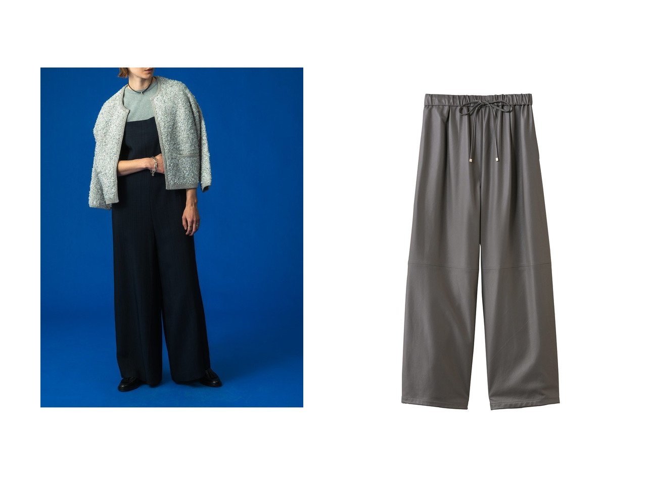 【華やぐツイード調カーディガンと上品レザーで日常をクラスアップするウェア】ebure(エブール)の通販 おすすめ人気トレンドファッション通販アイテム インテリア・キッズ・メンズ・レディースファッション・服の通販 founy(ファニー) 　ファッション　Fashion　レディースファッション　Fashion for Women　トップス・カットソー　Cut & Sew Tops　ニット　Knit Tops & Sweaters　カーディガン・羽織り　Layered Style Cardigans　パンツ　Pants & Trousers　2026年　2026　カーディガン　Cardigan, Knitwear　ジャカード／ジャガード　Jacquard, Woven Pattern　ツイード　Twill, Twill Weave　デニム　Denim, Jeans Material　バランス　Balance, Style Balance　ボトム　Bottoms, Lower Wear　リラックス　Relax, Relaxed Fit　夏　Summer　春　Spring　S/S・春夏　SS, Spring/Summer, Warm Season　グレー系　Gray　|ID:crp329100000226034