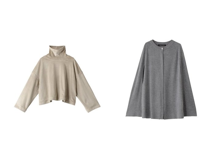 【ケープ風の上品カーディガンと起毛感が魅力のクロップドプルオーバー】mizuiro ind(ミズイロ インド)の通販 おすすめ人気トレンドファッション通販アイテム 人気、トレンドファッション・服の通販 founy(ファニー) ファッション Fashion レディースファッション Fashion for Women トップス・カットソー Cut & Sew Tops シャツ・ブラウス・オフィスカジュアル Elegant Blouses & Button-Ups ロングTシャツ・Tシャツ Longline T-Shirts & Tees カジュアルプルオーバー・ニットトップス Pullovers & Knit Tops / Casual Pullovers カットソー・ベーシックTシャツ Cut-and-Sewn Tops / Stretch Tees & Basics ニット Knit Tops & Sweaters カーディガン・羽織り Layered Style Cardigans クロップド Cropped, Short Length シンプル Simple, Minimal スリーブ Sleeve, Long Sleeve / Short Sleeve トレンド Trend, Trending Now ハイネック High Neck, Mock Neck フィット Fit, Slim Fit ルーズ Loose, Oversized ロング Long, Long-Length 再入荷 Restock / Back in Stock A/W・秋冬 Autumn/Winter カーディガン Cardigan, Knitwear ノースリーブ Sleeveless, No-Sleeve パーティ Party, Party Style フレア Flare, Flared エレガント 上品 Elegant |ID:crp329100000226040