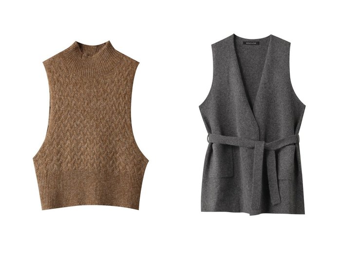 【柔らかなジレとケーブル編みが映えるベストで幅広く楽しむレイヤードスタイル】mizuiro ind(ミズイロ インド)の通販 おすすめ人気トレンドファッション通販アイテム 人気、トレンドファッション・服の通販 founy(ファニー) ファッション Fashion レディースファッション Fashion for Women トップス・カットソー Cut & Sew Tops ニット Knit Tops & Sweaters ベスト&ジレ / 重ね着スタイル Vests & Gilets カジュアルプルオーバー・ニットトップス Pullovers & Knit Tops / Casual Pullovers アウター Coat / Outerwear Collection レディースジャケット・軽アウター Jackets インナー Innerwear カットソー Cut and Sewn Top スリーブ Sleeve, Long Sleeve / Short Sleeve フェミニン Feminine, Girly ベスト Vest, Waistcoat ベーシック Basic, Essential ボトルネック Bottle Neck, Mock Neck マニッシュ Mannish, Boyish 再入荷 Restock / Back in Stock |ID:crp329100000226041