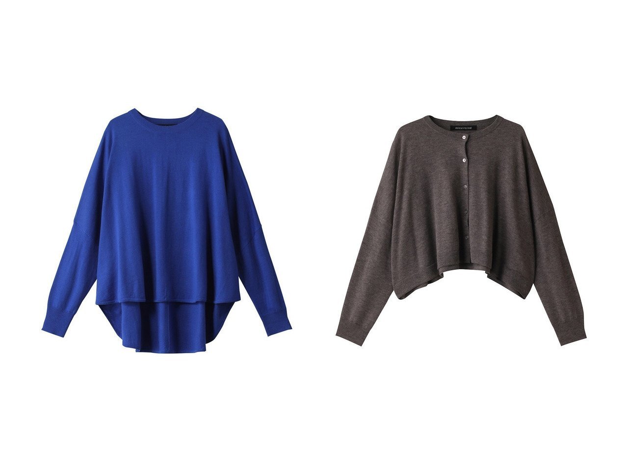 【ワイドTシャツとリラックスムードのチュニックで幅広いコーデを楽しむ】mizuiro ind(ミズイロ インド)の通販 おすすめ人気トレンドファッション通販アイテム インテリア・キッズ・メンズ・レディースファッション・服の通販 founy(ファニー) 　ファッション　Fashion　レディースファッション　Fashion for Women　トップス・カットソー　Cut & Sew Tops　ニット　Knit Tops & Sweaters　カジュアルプルオーバー・ニットトップス　Pullovers & Knit Tops / Casual Pullovers　カーディガン・羽織り　Layered Style Cardigans　なめらか　Smooth, Silky Texture　シンプル　Simple, Minimal　再入荷　Restock / Back in Stock　グレー系　Gray　ブラック系　Black　グリーン系　Green　ブルー系　Blue　ベージュ系　Beige　|ID:crp329100000226048