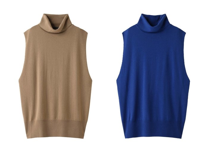 【リラクシーなシルエットとハイネックが魅力のロングシーズン活躍ベスト】mizuiro ind(ミズイロ インド)の通販 おすすめ人気トレンドファッション通販アイテム 人気、トレンドファッション・服の通販 founy(ファニー) ファッション Fashion レディースファッション Fashion for Women トップス・カットソー Cut & Sew Tops ニット Knit Tops & Sweaters ベスト&ジレ / 重ね着スタイル Vests & Gilets カジュアルプルオーバー・ニットトップス Pullovers & Knit Tops / Casual Pullovers インナー Innerwear ハイネック High Neck, Mock Neck ベスト Vest, Waistcoat ロング Long, Long-Length 再入荷 Restock / Back in Stock |ID:crp329100000226049