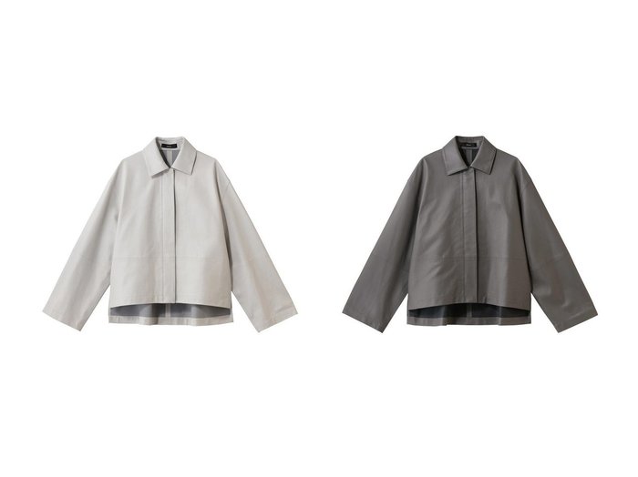 【軽やかな羊革と構築的フォルムでモード感を纏うシャツブルゾン】ebure(エブール)の通販 おすすめ人気トレンドファッション通販アイテム 人気、トレンドファッション・服の通販 founy(ファニー) ファッション Fashion レディースファッション Fashion for Women アウター Coat / Outerwear Collection レディースジャケット・軽アウター Jackets ブルゾンジャケット・スポーティアウター Blouson Jackets 2026年 2026 ジャケット Jacket, Outerwear フォルム Silhouette, Form ブルゾン Blouson, Bomber Jacket 夏 Summer 春 Spring S/S・春夏 SS, Spring/Summer, Warm Season |ID:crp329100000226065