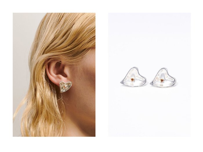 【ストーンが輝くスタイリッシュなハートピアス】MAISON DPULSE(メゾンドパルス)の通販 おすすめ人気トレンドファッション通販アイテム 人気、トレンドファッション・服の通販 founy(ファニー) ファッション Fashion レディースファッション Fashion for Women ジュエリー Jewelry ファッションリング Fashion Rings イヤリング・フープ・ドロップタイプ Hoop, Drop & Clip Earrings イヤリング Earrings シルバー Silver, Metallic Silver スタイリッシュ Stylish, Fashionable ストーン Stone, Gem-Like チェーン Chain, Chain Strap |ID:crp329100000226067