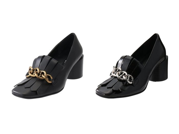 【ph7+/ピアッカセッテ】のチェーンモチーフ付フリンジパンプス おすすめ人気トレンドファッション通販アイテム 人気、トレンドファッション・服の通販 founy(ファニー) ファッション Fashion レディースファッション Fashion for Women チェーン Chain, Chain Strap ファブリック Fabric, Textile フリンジ Fringe, Tassel モダン Modern, Contemporary モチーフ Motif, Design Theme リュクス Luxury, Elegant, High-End, Chic エレガント 上品 Elegant A/W・秋冬 Autumn/Winter |ID:crp329100000226073