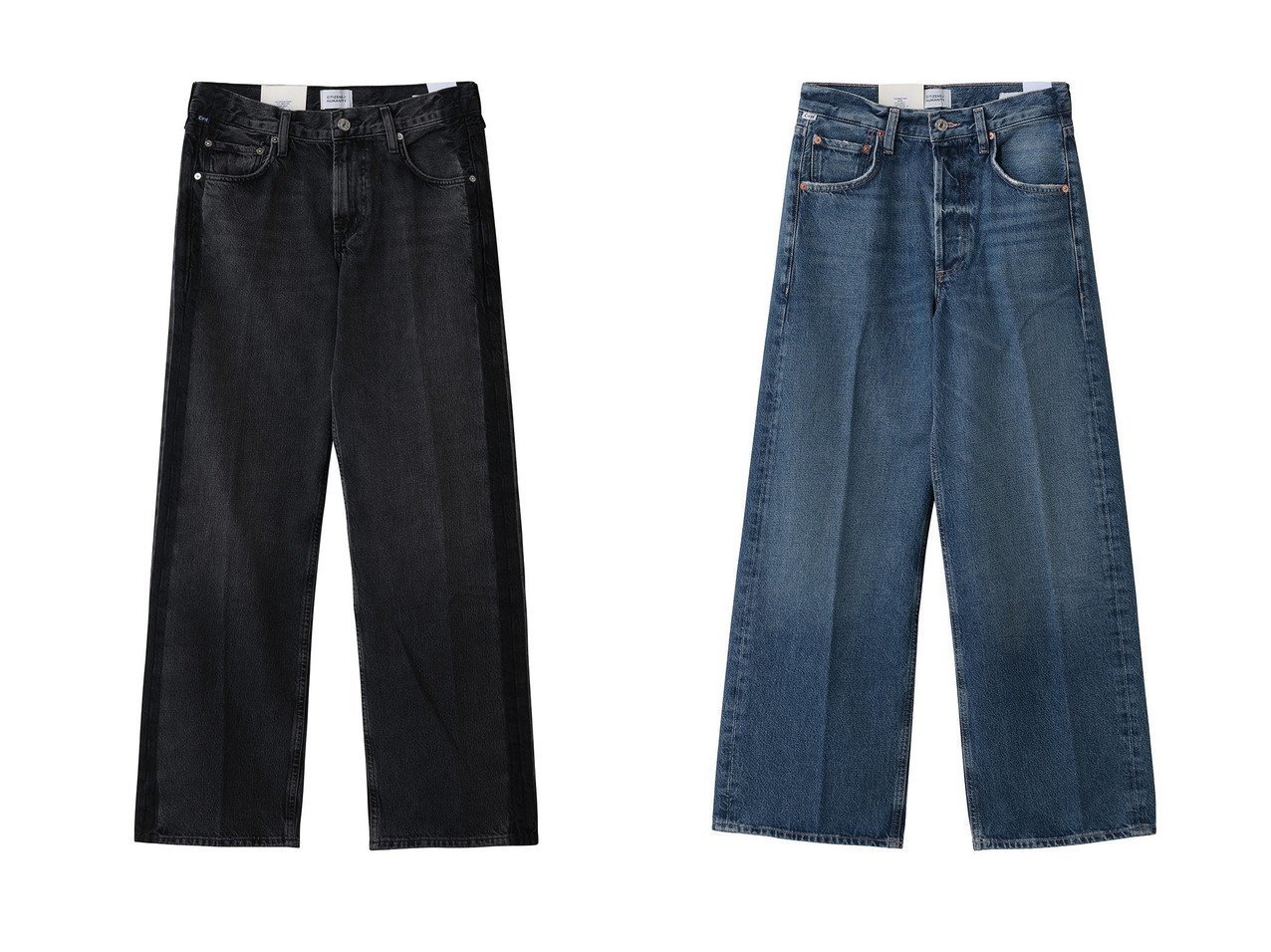 【リラックス感と洗練を両立するストレート＆バギーデニム】プルミエ アロンディスモン(1er Arrondissement)の通販 おすすめ人気トレンドファッション通販アイテム インテリア・キッズ・メンズ・レディースファッション・服の通販 founy(ファニー) 　ファッション　Fashion　レディースファッション　Fashion for Women　パンツ　Pants & Trousers　デニムパンツ・ジーンズ・美脚デニム　Denim Jeans & Pants　2026年　2026　ジャケット　Jacket, Outerwear　デニム　Denim, Jeans Material　ベスト　Vest, Waistcoat　リラックス　Relax, Relaxed Fit　夏　Summer　春　Spring　S/S・春夏　SS, Spring/Summer, Warm Season　ブラック系　Black　ブルー系　Blue　|ID:crp329100000226096