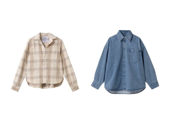 【上質素材と抜け感シルエットで魅せる大人のデニム&チェックシャツ】アッパー ハイツ(upper hights)・フランク&アイリーン(Frank&Eileen)の通販 おすすめ人気トレンドファッション通販アイテム 人気、トレンドファッション・服の通販 founy(ファニー) ファッション Fashion レディースファッション Fashion for Women トップス・カットソー Cut & Sew Tops シャツ・ブラウス・オフィスカジュアル Elegant Blouses & Button-Ups スリーブ Sleeve, Long Sleeve / Short Sleeve チェック Check, Plaid, Tartan デニム Denim, Jeans Material ブロック Block, Solid Block Pattern モダン Modern, Contemporary リラックス Relax, Relaxed Fit ロング Long, Long-Length 新作・新入荷 New Arrivals / New In 2026年 2026 おすすめ Recommended / Our Picks 夏 Summer 春 Spring S/S・春夏 SS, Spring/Summer, Warm Season 羽織 Haori, Light Jacket |ID:crp329100000226100