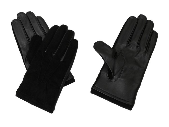 【上質スエードとレザーが放つ洗練ムードのユニセックスグローブ】メゾンスペシャル(MAISON SPECIAL)の通販 おすすめ人気トレンドファッション通販アイテム 人気、トレンドファッション・服の通販 founy(ファニー) ファッション Fashion レディースファッション Fashion for Women ユニセックス Unisex, Genderless カフス Cuff Design ギフト プレゼント Gift / Present フォルム Silhouette, Form 冬 Winter / This Winter 新作・新入荷 New Arrivals / New In |ID:crp329100000226105