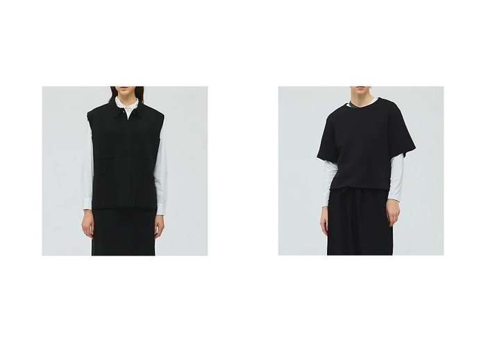 【軽やかな暖かさと上品さを纏うパイルプルオーバー＆襟付きワイドベスト】ミズイロ インド(mizuiro ind)の通販 おすすめ人気トレンドファッション通販アイテム 人気、トレンドファッション・服の通販 founy(ファニー) ファッション Fashion レディースファッション Fashion for Women アウター Coat / Outerwear Collection トップス・カットソー Cut & Sew Tops ベスト&ジレ / 重ね着スタイル Vests & Gilets カジュアルプルオーバー・ニットトップス Pullovers & Knit Tops / Casual Pullovers おすすめ Recommended / Our Picks セットアップ Set-Up, Coordinated Outfit フロント Front, Front Design ベスト Vest, Waistcoat ポケット Pocket, Pocket Detail ミラノリブ Milano Rib, Milano Stitch ワイド Wide, Wide Fit インナー Innerwear カットソー Cut and Sewn Top ベーシック Basic, Essential 半袖 Short Sleeve, Half Sleeve |ID:crp329100000226108