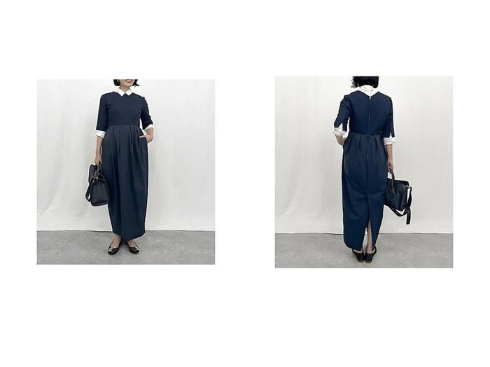 【きちんと感と快適さを両立する撥水ストレッチコクーンドレス】トゥエルブクローゼット(12closet)の通販 おすすめ人気トレンドファッション通販アイテム 人気、トレンドファッション・服の通販 founy(ファニー) ファッション Fashion レディースファッション Fashion for Women スカート Skirts コラボ Collaboration, Collab ストレッチ Stretch, Stretchy Fabric 夏 Summer 洗える Machine Washable |ID:crp329100000226109