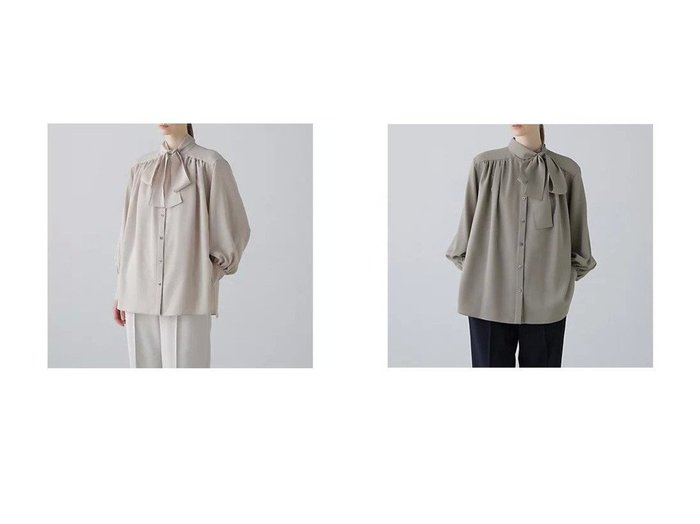 【上品な質感と端正なシルエットが魅力のドライタッチツイルブラウス】アドーア(ADORE)の通販 おすすめ人気トレンドファッション通販アイテム 人気、トレンドファッション・服の通販 founy(ファニー) ファッション Fashion レディースファッション Fashion for Women トップス・カットソー Cut & Sew Tops シャツ・ブラウス・オフィスカジュアル Elegant Blouses & Button-Ups スタンダード Standard, Basic |ID:crp329100000226110