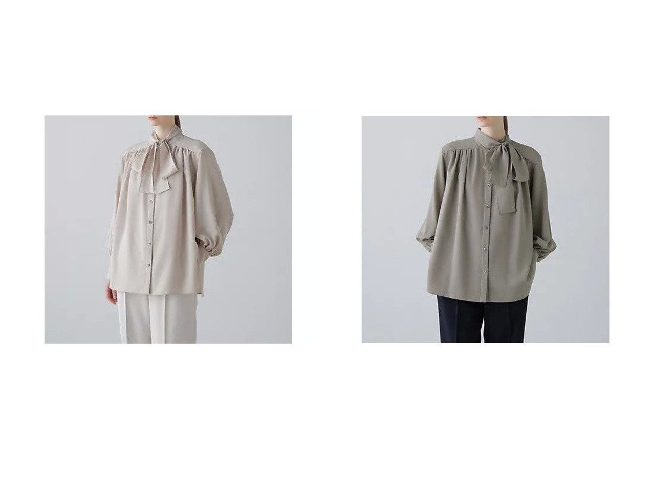 【上品な質感と端正なシルエットが魅力のドライタッチツイルブラウス】アドーア(ADORE)の通販 おすすめ人気トレンドファッション通販アイテム インテリア・キッズ・メンズ・レディースファッション・服の通販 founy(ファニー) 　ファッション　Fashion　レディースファッション　Fashion for Women　トップス・カットソー　Cut & Sew Tops　シャツ・ブラウス・オフィスカジュアル　Elegant Blouses & Button-Ups　スタンダード　Standard, Basic　ベージュ系　Beige　ブラック系　Black　グレー系　Gray　|ID:crp329100000226110