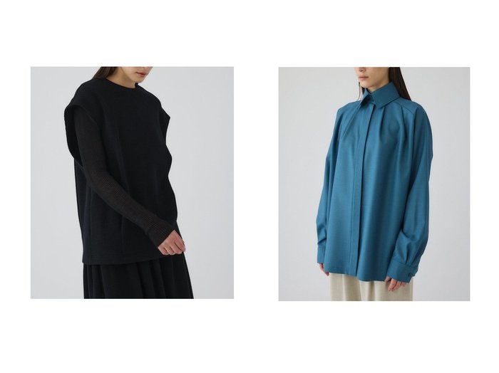 【構築的フォルムを楽しむRIM.ARKのトップスとブラウス】RIM.ARK(リムアーク)の通販 おすすめ人気トレンドファッション通販アイテム 人気、トレンドファッション・服の通販 founy(ファニー) ファッション Fashion レディースファッション Fashion for Women アウター Coat / Outerwear Collection レディースジャケット・軽アウター Jackets トップス・カットソー Cut & Sew Tops シャツ・ブラウス・オフィスカジュアル Elegant Blouses & Button-Ups インナー Innerwear ジャケット Jacket, Outerwear セットアップ Set-Up, Coordinated Outfit タートルネック Turtleneck, High Neck フォルム Silhouette, Form ベスト Vest, Waistcoat ロング Long, Long-Length 新作・新入荷 New Arrivals / New In |ID:crp329100000226112