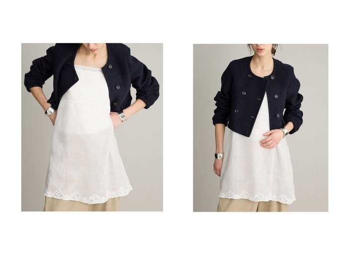 【軽やか素材の刺しゅうキャミソールと上質ブークレーコンパクトジャケットを品よく楽しむ】BRILL(ブリル)の通販 おすすめ人気トレンドファッション通販アイテム 人気、トレンドファッション・服の通販 founy(ファニー) ファッション Fashion レディースファッション Fashion for Women トップス・カットソー Cut & Sew Tops キャミソール&ノースリーブ Camisoles & Sleeveless Tops シャツ・ブラウス・オフィスカジュアル Elegant Blouses & Button-Ups ロングTシャツ・Tシャツ Longline T-Shirts & Tees カットソー・ベーシックTシャツ Cut-and-Sewn Tops / Stretch Tees & Basics アウター Coat / Outerwear Collection レディースジャケット・軽アウター Jackets 2026年 2026 キャミソール Camisole, Spaghetti Strap Top クラシカル Classical, Vintage-Inspired タンク Tank Top, Sleeveless Top フランス France, French リネン Linen, Linen Fabric 夏 Summer 春 Spring S/S・春夏 SS, Spring/Summer, Warm Season |ID:crp329100000226120