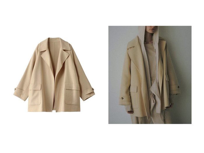 【上質ウールが引き立つ別注カラーのBEAVER COAT】HER.(ハー)の通販 おすすめ人気トレンドファッション通販アイテム インテリア・キッズ・メンズ・レディースファッション・服の通販 founy(ファニー) https://founy.com/ ファッション Fashion レディースファッション Fashion for Women アウター Coat / Outerwear Collection コート・ロングコート・ピーコート Long Coats, Peacoats & More ショート Short, Short Length シンプル Simple, Minimal スペシャル Special, Limited Edition ダブル Double, Double-Breasted ビッグ Big, Oversized ベーシック Basic, Essential リアル Real, Realistic ワーク Workwear, Utility Style 別注 Limited Edition, Custom Order |ID:crp329100000226148