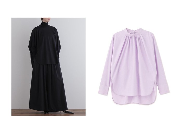 上品なドレープが際立つコンパクトギャザーワイドパンツと立体美が映えるタイプライターバックボタンブラウスのLE PHIL(ル フィル)の通販 おすすめ人気トレンドファッション通販アイテム 人気、トレンドファッション・服の通販 founy(ファニー) ファッション Fashion レディースファッション Fashion for Women パンツ Pants & Trousers トップス・カットソー Cut & Sew Tops シャツ・ブラウス・オフィスカジュアル Elegant Blouses & Button-Ups バッグ Bags コンパクト Compact, Small Size セットアップ Set-Up, Coordinated Outfit ドレープ Drape, Draping Fabric ドローストリング Drawstring, Pull Cord ワイド Wide, Wide Fit エレガント 上品 Elegant 新作・新入荷 New Arrivals / New In |ID:crp329100000226166