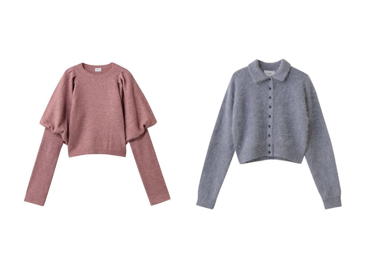 立体的なパフスリーブが映えるニットと柔らかな風合いが魅力のショートカーディガンを楽しむMANOF(マノフ)・CLANE(クラネ)の通販 おすすめ人気トレンドファッション通販アイテム インテリア・キッズ・メンズ・レディースファッション・服の通販 founy(ファニー) 　ファッション　Fashion　レディースファッション　Fashion for Women　トップス・カットソー　Cut & Sew Tops　ニット　Knit Tops & Sweaters　カーディガン・羽織り　Layered Style Cardigans　カジュアルプルオーバー・ニットトップス　Pullovers & Knit Tops / Casual Pullovers　アンゴラ　Angora Knitwear　カーディガン　Cardigan, Knitwear　コンパクト　Compact, Small Size　ショート　Short, Short Length　トレンド　Trend, Trending Now　バランス　Balance, Style Balance　マキシ　Maxi, Full Length　ワイド　Wide, Wide Fit　エレガント 上品　Elegant　人気　Popular, Best Seller　新作・新入荷　New Arrivals / New In　イエロー系　Yellow　ブルー系　Blue　レッド系　Red　ブラック系　Black　|ID:crp329100000226168