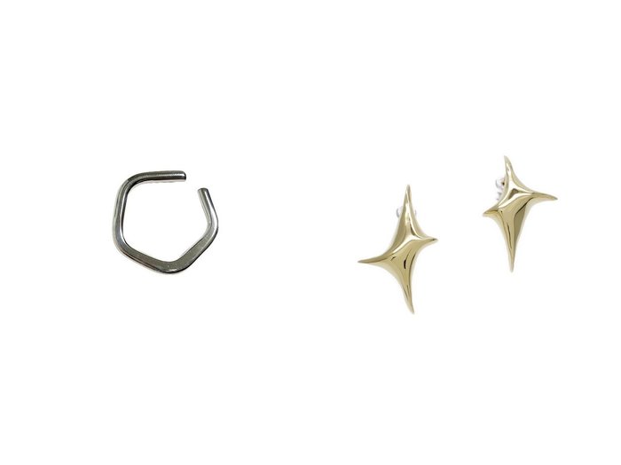 【星と月のモチーフが印象的なFragmentピアスとHangイヤーカフ 耳元にモードな輝きを添えるアクセサリー】Lemme(レム)の通販 おすすめ人気トレンドファッション通販アイテム 人気、トレンドファッション・服の通販 founy(ファニー) ファッション Fashion レディースファッション Fashion for Women ジュエリー Jewelry ファッションリング Fashion Rings イヤリング・フープ・ドロップタイプ Hoop, Drop & Clip Earrings イヤリング Earrings イヤーカフ Ear Cuffs シンプル Simple, Minimal フォルム Silhouette, Form 新作・新入荷 New Arrivals / New In 片耳 One-Ear, Single Earring モチーフ Motif, Design Theme |ID:crp329100000226172