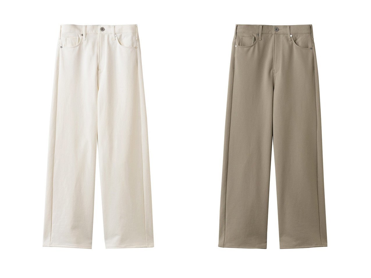 【デニムパターンが生む立体感とクリーンな表情 カジュアルを洗練へ導くスウェットパンツ】upper hights(アッパー ハイツ)の通販 おすすめ人気トレンドファッション通販アイテム インテリア・キッズ・メンズ・レディースファッション・服の通販 founy(ファニー) 　ファッション　Fashion　レディースファッション　Fashion for Women　パンツ　Pants & Trousers　デニムパンツ・ジーンズ・美脚デニム　Denim Jeans & Pants　2026年　2026　デニム　Denim, Jeans Material　パターン　Pattern, Design Print　フォルム　Silhouette, Form　夏　Summer　春　Spring　S/S・春夏　SS, Spring/Summer, Warm Season　イエロー系　Yellow　|ID:crp329100000226205