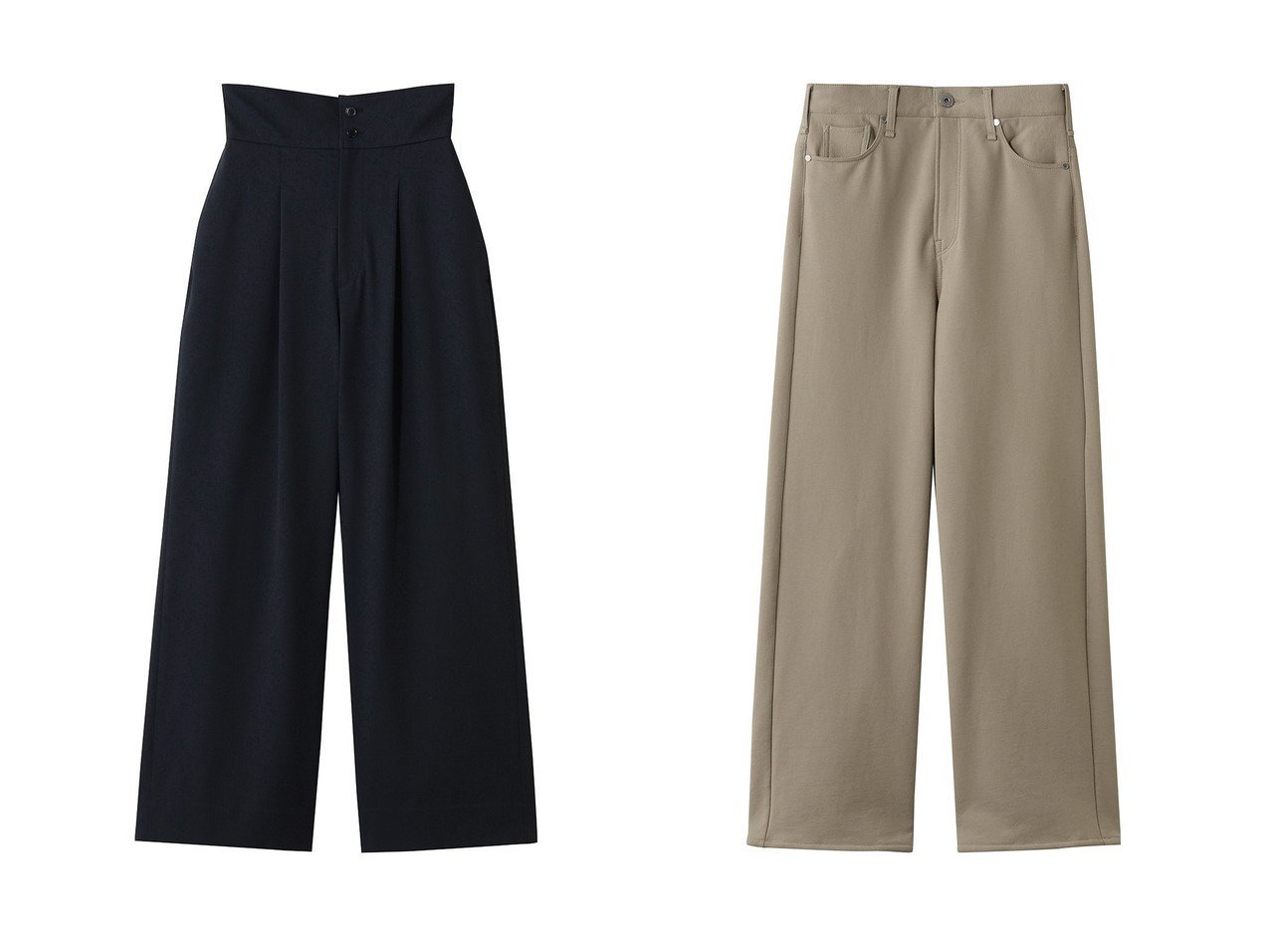 【デニムライクな立体感スウェットと都会的なワイドフォルム 洗練と存在感を備えた大人のパンツ】upper hights(アッパー ハイツ)の通販 おすすめ人気トレンドファッション通販アイテム インテリア・キッズ・メンズ・レディースファッション・服の通販 founy(ファニー) 　ファッション　Fashion　レディースファッション　Fashion for Women　パンツ　Pants & Trousers　デニムパンツ・ジーンズ・美脚デニム　Denim Jeans & Pants　2026年　2026　クロップド　Cropped, Short Length　サテン　Satin, Glossy Fabric　フォルム　Silhouette, Form　フラップ　Flap, Flap Pocket　ポケット　Pocket, Pocket Detail　リュクス　Luxury, Elegant, High-End, Chic　ワイド　Wide, Wide Fit　夏　Summer　春　Spring　S/S・春夏　SS, Spring/Summer, Warm Season　ブルー系　Blue　|ID:crp329100000226206