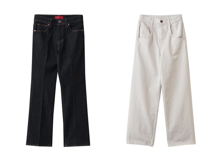 【RED CARD TOKYO/レッドカード トーキョー】のMarmalade フレアデニムパンツ&Dakota Mouse ルーズストレートデニムパンツ おすすめ人気トレンドファッション通販アイテム 人気、トレンドファッション・服の通販 founy(ファニー) ファッション Fashion レディースファッション Fashion for Women パンツ Pants & Trousers デニムパンツ・ジーンズ・美脚デニム Denim Jeans & Pants 2026年 2026 ストレート Straight, Straight Cut センター Center, Center Line デニム Denim, Jeans Material フィット Fit, Slim Fit フレア Flare, Flared 夏 Summer 春 Spring S/S・春夏 SS, Spring/Summer, Warm Season |ID:crp329100000226209