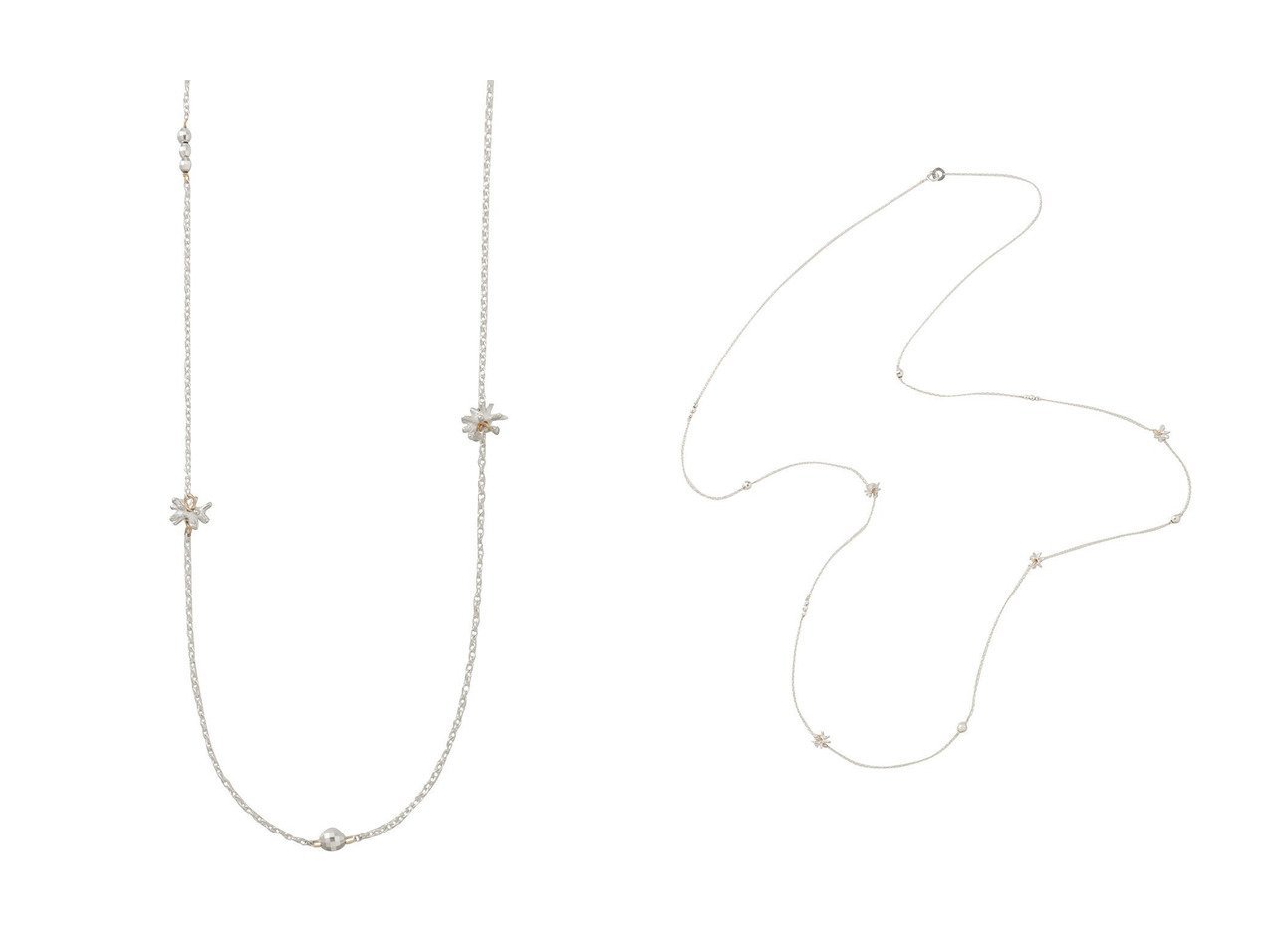 【控えめな輝きが装いを引き立てる ステーションデザインで楽しむシルバーロングネックレス】KAORU(カオル)の通販 おすすめ人気トレンドファッション通販アイテム インテリア・キッズ・メンズ・レディースファッション・服の通販 founy(ファニー) 　ファッション　Fashion　レディースファッション　Fashion for Women　ジュエリー　Jewelry　ネックレス　Necklaces & Pendants　エレガント 上品　Elegant　シルバー　Silver, Metallic Silver　ネックレス　Necklace, Pendant Necklace　ロング　Long, Long-Length　新作・新入荷　New Arrivals / New In　ゴールド系　Gold　|ID:crp329100000226223