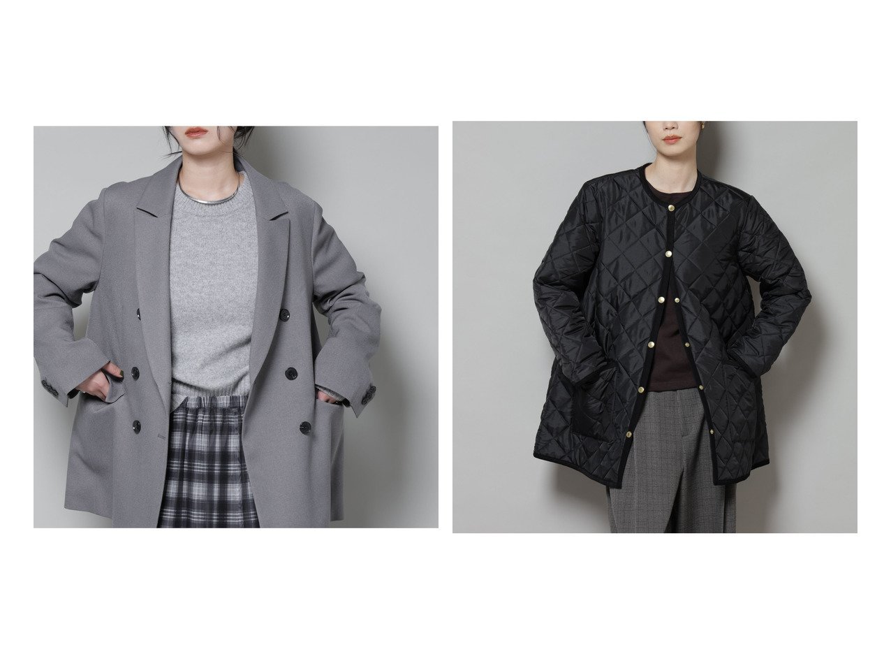 ダブルジャケットとAラインミドルコートで叶えるオンオフに寄り添う洗練アウタースタイル nano universe・TRADITIONAL WEATHERWEAR(ナノ・ユニバース・トラディショナル ウェザーウェア)の通販 おすすめ人気トレンドファッション通販アイテム インテリア・キッズ・メンズ・レディースファッション・服の通販 founy(ファニー) 　ファッション　Fashion　レディースファッション　Fashion for Women　アウター　Coat / Outerwear Collection　レディースジャケット・軽アウター　Jackets　ウォッシャブル　Machine Washable　ウォーム　Warm Fabric　ジャケット　Jacket, Outerwear　ストレッチ　Stretch, Stretchy Fabric　スラックス　Slacks, Dress Pants　セットアップ　Set-Up, Coordinated Outfit　タイトスカート　Pencil Skirt, Tight Skirt　ダブル　Double, Double-Breasted　ファブリック　Fabric, Textile　フォーマル　Formal, Dressy　フラップ　Flap, Flap Pocket　ポケット　Pocket, Pocket Detail　マニッシュ　Mannish, Boyish　おすすめ　Recommended / Our Picks　2025年　2025　2025-2026秋冬・A/W　Autumn/Winter 2025–26 AW25–26　グレー系　Gray　ブラック系　Black　ベージュ系　Beige　|ID:crp329100000226230