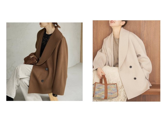 Super160ウールで仕立てたショールカラーハーフコートが引き立てる洗練されたコクーンシルエット IENA(イエナ)の通販 おすすめ人気トレンドファッション通販アイテム 人気、トレンドファッション・服の通販 founy(ファニー) ファッション Fashion レディースファッション Fashion for Women アウター Coat / Outerwear Collection コート・ロングコート・ピーコート Long Coats, Peacoats & More 2025年 2025 2025-2026秋冬・A/W Autumn/Winter 2025–26 AW25–26 ショール Shawl, Wrap スタンド Stand Collar, Upright Stand ハーフ Half, Half-Length 定番 Standard, Basic Item |ID:crp329100000226234