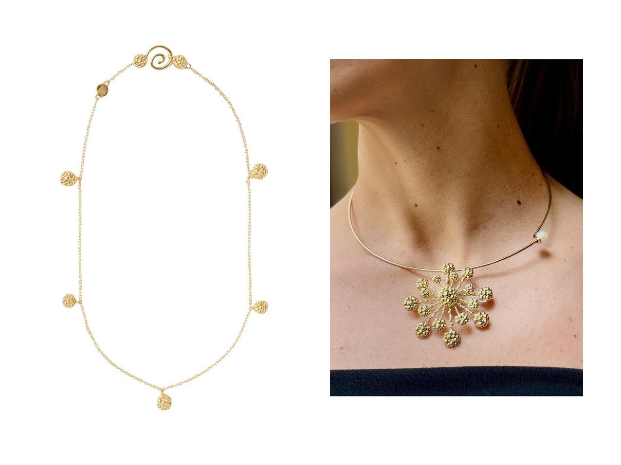 【モダンな造形と詩的なモチーフが胸元を彩る ハンドメイドならではの存在感を楽しむネックレス】Daniela De Marchi(ダニエラデマルキ)、アッシュ ペー フランス(H.P.FRANCE)の通販 おすすめ人気トレンドファッション通販アイテム インテリア・キッズ・メンズ・レディースファッション・服の通販 founy(ファニー) 　ファッション　Fashion　レディースファッション　Fashion for Women　ジュエリー　Jewelry　ネックレス　Necklaces & Pendants　イタリア　Italy　春　Spring　コレクション　Collection, Seasonal Line　ショート　Short, Short Length　シルバー　Silver, Metallic Silver　シンプル　Simple, Minimal　ジュエリー　Jewelry, Accessories　ネックレス　Necklace, Pendant Necklace　ハンド　Hand, Handmade　ミラノ　Milano Style, Italian-Inspired　メタル　Metal, Metal Parts　S/S・春夏　SS, Spring/Summer, Warm Season　夏　Summer　卒業式　Graduation Ceremony　2026年　2026　シルバー系　Silver　|ID:crp329100000226260