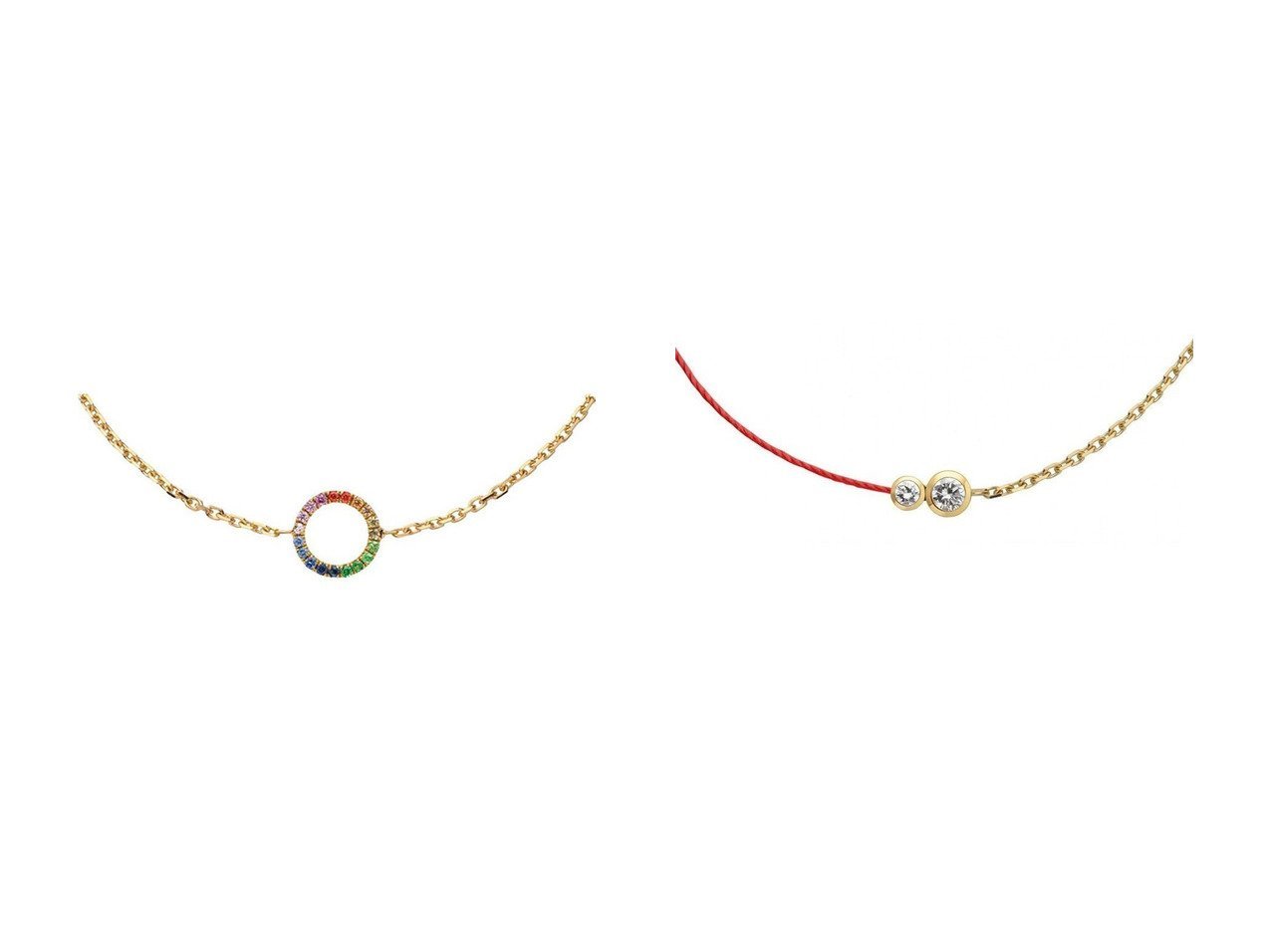 【虹を思わせるカラーストーンと無限のモチーフが手元に寄り添う 繊細な輝きを楽しめるブレスレット】Redline(レッドライン)、アッシュ ペー フランス(H.P.FRANCE)の通販 おすすめ人気トレンドファッション通販アイテム インテリア・キッズ・メンズ・レディースファッション・服の通販 founy(ファニー) 　ファッション　Fashion　レディースファッション　Fashion for Women　ジュエリー　Jewelry　チェーン＆カフブレスレット　Cuff & Chain Bracelets　バングル・カフブレスレット　Bangles & Cuff Bracelets　春　Spring　シンプル　Simple, Minimal　ジュエリー　Jewelry, Accessories　ダイヤモンド　Diamond, Brilliant Cut　ダメージ　Distressed, Destroyed　チェーン　Chain, Chain Strap　時計　Watch, Wristwatch　フランス　France, French　ブレスレット　Bracelet, Wristband　S/S・春夏　SS, Spring/Summer, Warm Season　夏　Summer　エレガント 上品　Elegant　2026年　2026　オレンジ系　Orange　イエロー系　Yellow　シルバー系　Silver　|ID:crp329100000226263