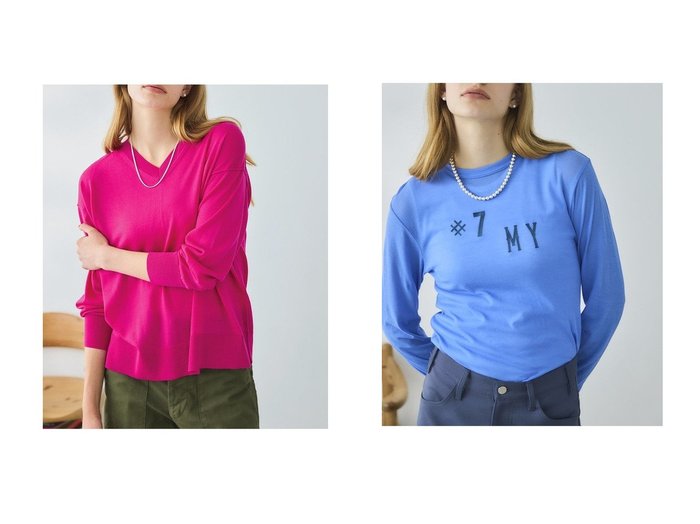 【Oblada/オブラダ】のSHALLOW Vネックニット&SHEER STEADY ロングTシャツ おすすめ人気トレンドファッション通販アイテム 人気、トレンドファッション・服の通販 founy(ファニー) ファッション Fashion レディースファッション Fashion for Women トップス・カットソー Cut & Sew Tops ニット Knit Tops & Sweaters カジュアルプルオーバー・ニットトップス Pullovers & Knit Tops / Casual Pullovers Vネックトップス V-Neck Tops / V-Cut Neckline Shirts シャツ・ブラウス・オフィスカジュアル Elegant Blouses & Button-Ups ロングTシャツ・Tシャツ Longline T-Shirts & Tees カットソー・ベーシックTシャツ Cut-and-Sewn Tops / Stretch Tees & Basics バランス Balance, Style Balance 新作・新入荷 New Arrivals / New In シンプル Simple, Minimal スリーブ Sleeve, Long Sleeve / Short Sleeve フロント Front, Front Design ロング Long, Long-Length 無地 Plain, Solid Color |ID:crp329100000226275