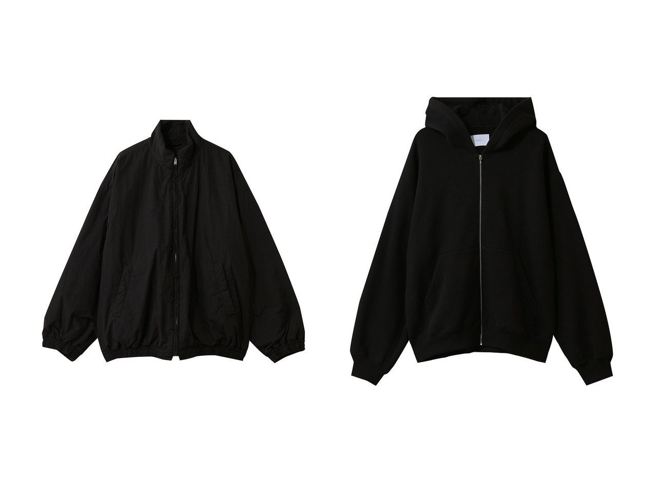 コットンカシミヤのジップフーディとウィンドプルーフ中綿ジャケットで叶える上品な日常スタイル ssstein(シュタイン)の通販
 おすすめ人気トレンドファッション通販アイテム インテリア・キッズ・メンズ・レディースファッション・服の通販 founy(ファニー) 　ファッション　Fashion　レディースファッション　Fashion for Women　アウター　Coat / Outerwear Collection　レディースジャケット・軽アウター　Jackets　ブルゾンジャケット・スポーティアウター　Blouson Jackets　トップス・カットソー　Cut & Sew Tops　シャツ・ブラウス・オフィスカジュアル　Elegant Blouses & Button-Ups　レディースパーカー・カジュアルフーディー　Casual Hoodies & Sweatshirts　ロングTシャツ・Tシャツ　Longline T-Shirts & Tees　スウェット・クルーネックトップス　Sweatshirts & Crewnecks / Relaxed Fit Sweat Tops　カットソー・ベーシックTシャツ　Cut-and-Sewn Tops / Stretch Tees & Basics　2026年　2026　ユニセックス　Unisex, Genderless　インナー　Innerwear　ジャケット　Jacket, Outerwear　ブルゾン　Blouson, Bomber Jacket　エレガント 上品　Elegant　夏　Summer　春　Spring　S/S・春夏　SS, Spring/Summer, Warm Season　ブラック系　Black　|ID:crp329100000226306