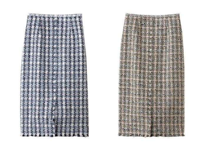 【ファンシーツイードの表情が映える Iラインミディスカートで叶えるエレガントな装い】BEIGE(ベイジ)の通販 おすすめ人気トレンドファッション通販アイテム 人気、トレンドファッション・服の通販 founy(ファニー) ファッション Fashion レディースファッション Fashion for Women スカート Skirts 2026年 2026 エレガント 上品 Elegant シンプル Simple, Minimal ツイード Twill, Twill Weave フリンジ Fringe, Tassel ラグジュアリー Luxury, Elegant 夏 Summer 春 Spring S/S・春夏 SS, Spring/Summer, Warm Season |ID:crp329100000226314