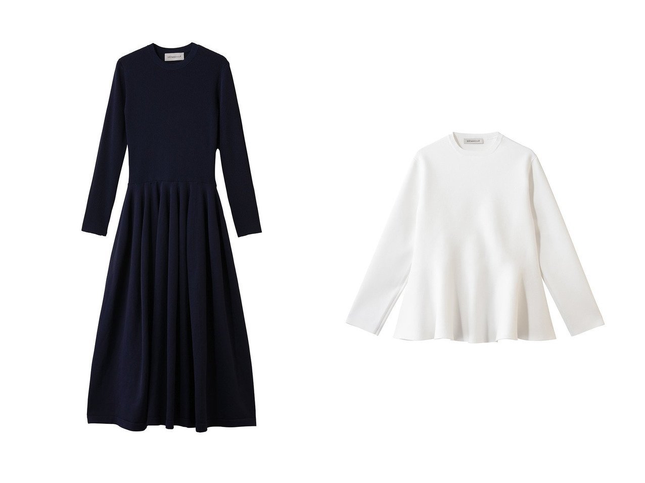 【構築的シルエットと快適な着心地で日常を美しく彩る ドレスとフレアトップス】DEPAREILLE(デパリエ)の通販
 おすすめ人気トレンドファッション通販アイテム インテリア・キッズ・メンズ・レディースファッション・服の通販 founy(ファニー) 　ファッション　Fashion　レディースファッション　Fashion for Women　ワンピース　Dresses　フォーマル・パーティードレス・結婚式用ドレス　Elegant & Casual Dresses　チュニック　Tunic Tops & Dresses　トップス・カットソー　Cut & Sew Tops　シャツ・ブラウス・オフィスカジュアル　Elegant Blouses & Button-Ups　ロングTシャツ・Tシャツ　Longline T-Shirts & Tees　カットソー・ベーシックTシャツ　Cut-and-Sewn Tops / Stretch Tees & Basics　2026年　2026　ギャザー　Gathered, Ruffled　シンプル　Simple, Minimal　チュニック　Tunic, Long Top　ドレス　Dress, One-Piece　フィット　Fit, Slim Fit　フォルム　Silhouette, Form　ロング　Long, Long-Length　夏　Summer　旅行　Travel　春　Spring　S/S・春夏　SS, Spring/Summer, Warm Season　ブルー系　Blue　ブラック系　Black　|ID:crp329100000226319