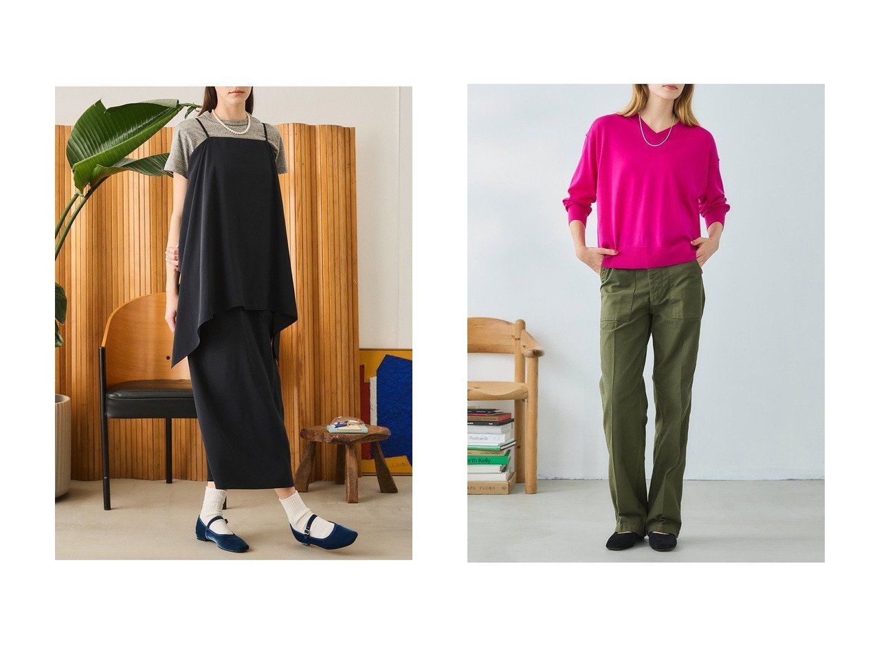 【浅めVネックの新鮮さと重ね着で楽しむ 上質ニットとクロスドレス】Oblada(オブラダ)の通販
 おすすめ人気トレンドファッション通販アイテム インテリア・キッズ・メンズ・レディースファッション・服の通販 founy(ファニー) 　ファッション　Fashion　レディースファッション　Fashion for Women　ワンピース　Dresses　フォーマル・パーティードレス・結婚式用ドレス　Elegant & Casual Dresses　チュニック　Tunic Tops & Dresses　トップス・カットソー　Cut & Sew Tops　ニット　Knit Tops & Sweaters　カジュアルプルオーバー・ニットトップス　Pullovers & Knit Tops / Casual Pullovers　Vネックトップス　V-Neck Tops / V-Cut Neckline Shirts　サテン　Satin, Glossy Fabric　タイツ　Tights, Legwear　チュニック　Tunic, Long Top　ドレス　Dress, One-Piece　ハイネック　High Neck, Mock Neck　フロント　Front, Front Design　ポケット　Pocket, Pocket Detail　ロング　Long, Long-Length　エレガント 上品　Elegant　夏　Summer　新作・新入荷　New Arrivals / New In　A/W・秋冬　Autumn/Winter　バランス　Balance, Style Balance　ブルー系　Blue　グレー系　Gray　レッド系　Red　|ID:crp329100000226321