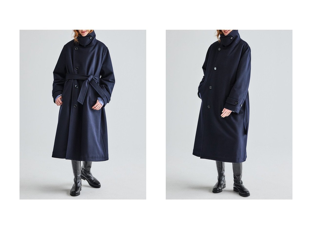 【着こなしの表情を変えて楽しめる 軽さと防寒性を備えた上質ウールコート】Oblada(オブラダ)の通販
 おすすめ人気トレンドファッション通販アイテム インテリア・キッズ・メンズ・レディースファッション・服の通販 founy(ファニー) 　ファッション　Fashion　レディースファッション　Fashion for Women　アウター　Coat / Outerwear Collection　コート・ロングコート・ピーコート　Long Coats, Peacoats & More　ロング　Long, Long-Length　新作・新入荷　New Arrivals / New In　防寒　Cold Protection, Winter-Ready　ブルー系　Blue　|ID:crp329100000226324